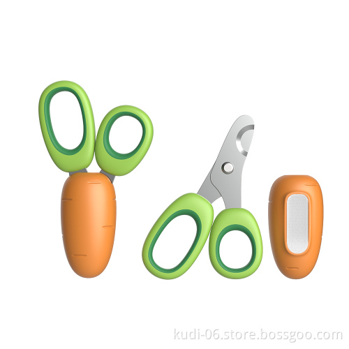 KUDI New Cute Design Rabbit Small Pet Cat Claw Care Nail Clipper and File